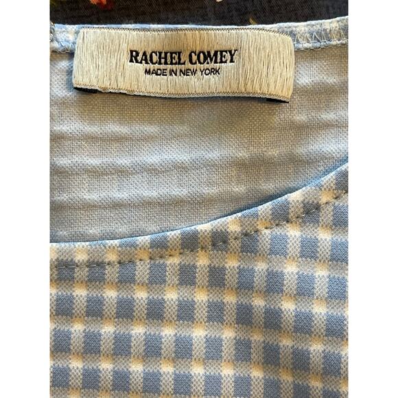 Rachel Comey Siega Checked Sheath Sleeveless Mini Dress Blue White Medium - Picture 14 of 15